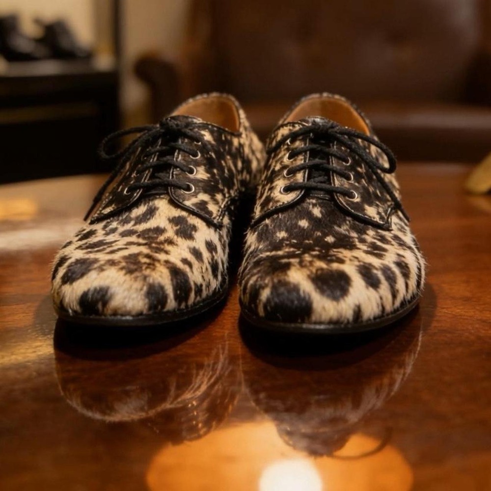 , Dolce Vita animal print loafers Dolce Vita cow hair Leopard print oxford shoes